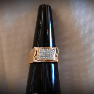 18 CRT Hallmark Rose Gold Gents Ring by Sonamahor Jewellers