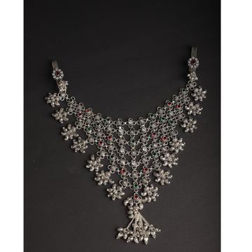 925 Sliver Antique Necklace PJ-0005 by Pratima Jewellers
