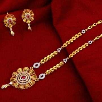 22 carat gold designer ladies chain necklace set R...