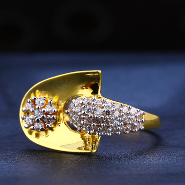 22KT Gold Women's Gorgeous CZ Gemstone Ring LR572