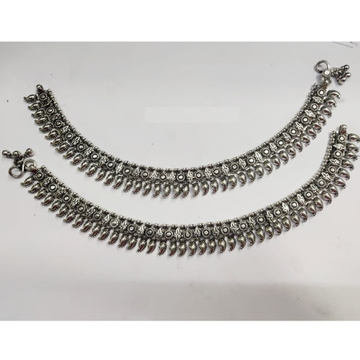 Pure silver antique payal handmade pO-208-12 by 