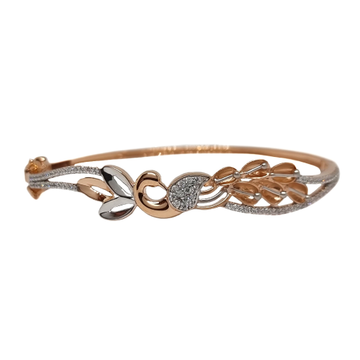 Peacock Design Bracelet In 18K Rose Gold Bracelet...