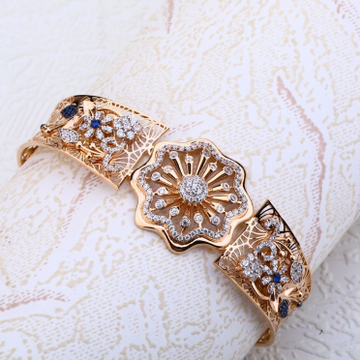 Ladies kada bracelet cz Rosegold 18 Ct by 