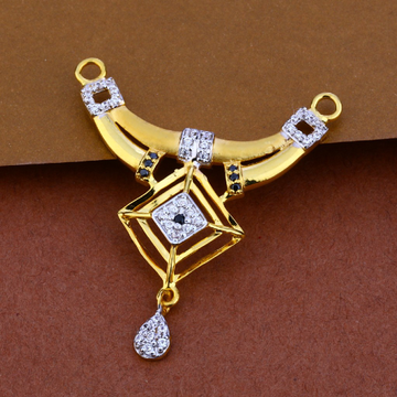 916 Gold Cz Classic Mangalsutra Pendant MP73