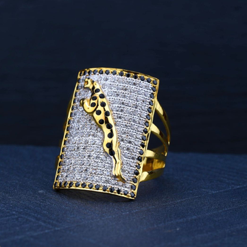 22K Gold Jaguar Ring For Men by R.B. Ornament
