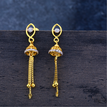 Ladies 916 Gold Jummar Traditional Earrings -LJE12...
