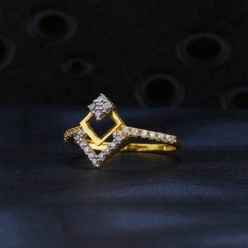 916 Gold CZ Ladies Delicate Ring LR1469