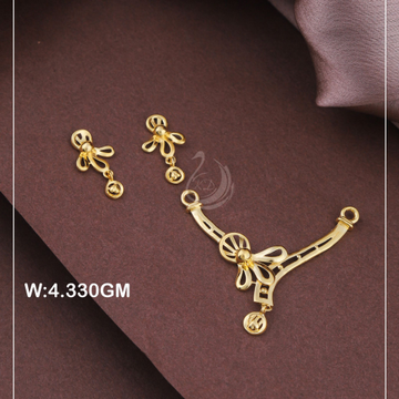 916 Gold Classy Pendant Set PS9 by 