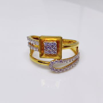 22K Gold Diamond Ladies Ring by 