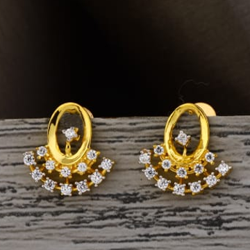 916 Gold Ladies Tops Earring LTE381