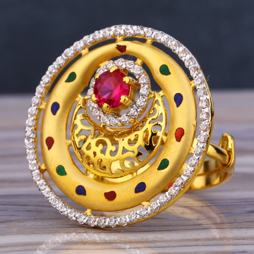 22KT Gold Hallmark Stylish Women's  Long Ring LLR2...