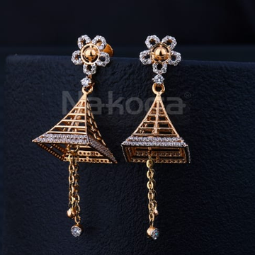 18KT Rose Gold Stylish Jummar Earring RE354