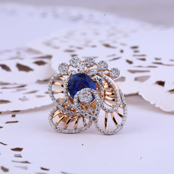 Ladies Rose Gold Cocktail 18K Ring-RLR263