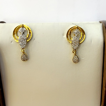 916 cz fancy ladies earrings by Shree Godavari Gold Palace
