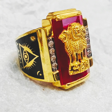 Satyamev jayate ring by Simandhar Ornament