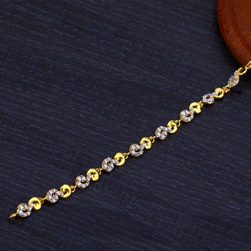 22K Gold Cz Diamond Bracelet-LB182