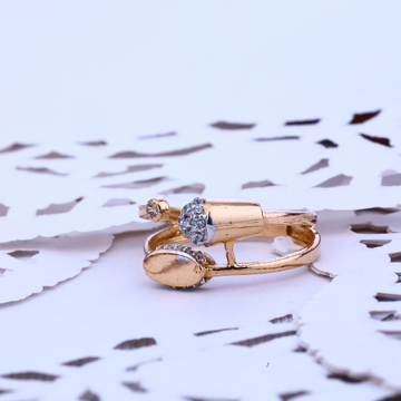 Ladies 18K Rose Gold Designer Ring-RLR113