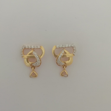 916 gold fancy stone earrings by 
