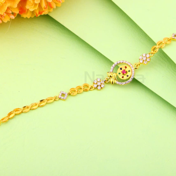916 Gold CZ Ladies Gorgeous Bracelet LB544
