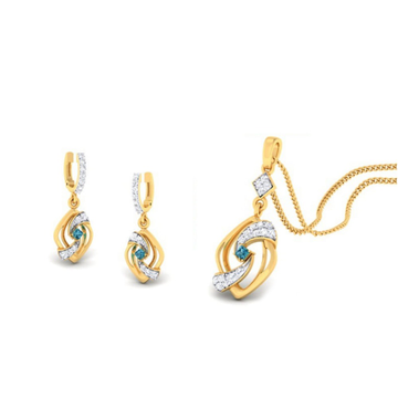 22k gold   cz divine pendant set by 