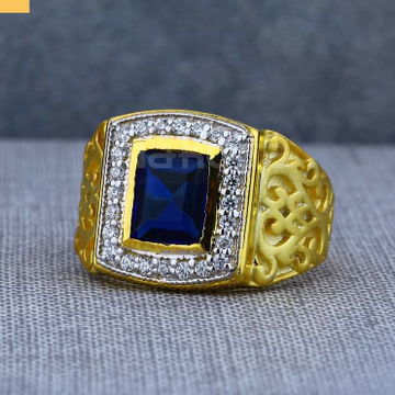 Blue stone gents ring by 