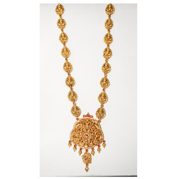 916 gold modern design long hara for women