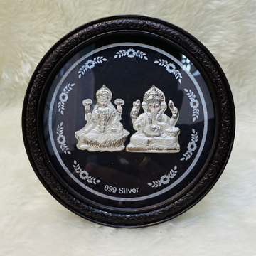 Laxmi Ganpati 999 Silver Frame