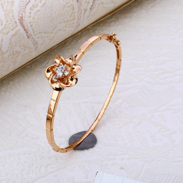 18CT Rose Gold Gorgeous CZ Women's  Kada RLKB126
