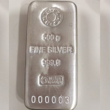500 Gms MMTC Silver Bar