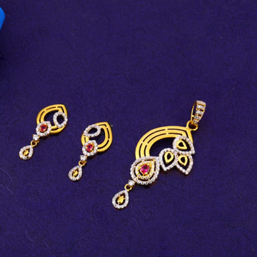 916 Gold CZ Hallmark Delicate Ladies Fancy Pendant...