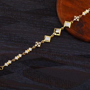 916 Gold Ladies Hallmark Gorgeous Bracelet LB410
