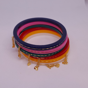 Six color gold ghughri plastic Bangle by Rangila Jewellers
