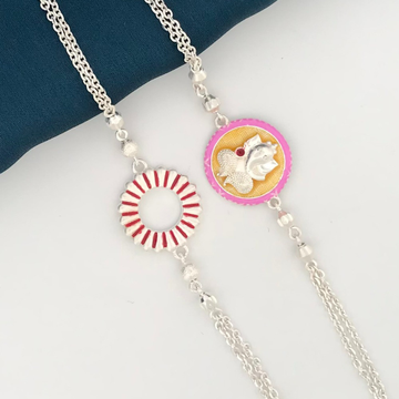 925 Silver Fancy God Rakhi's by 
