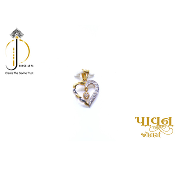 22KT / 916 Gold delicate CZ heart Pendant for Ladi... by 