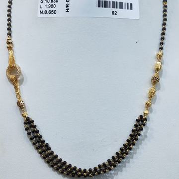 22KT/916 YELLOW GOLD FANCY TAITY MANGALSUTRA GMS-0...