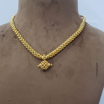 22k Gold Daily Wear Necklace SJJGN33 by 