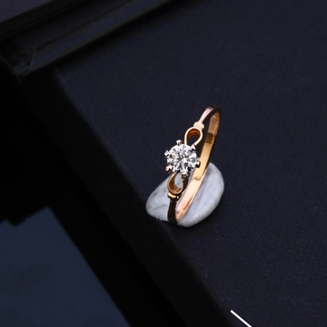 18KT Rose Gold Unique Design Hallmark Ring  by Gharena Jewellers