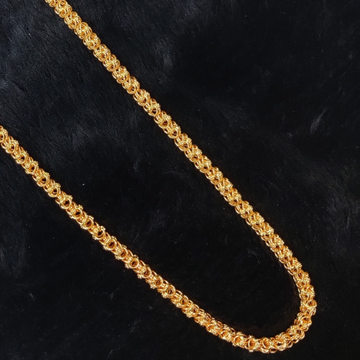 916 Gold Fancy Hollow Handmade Chain