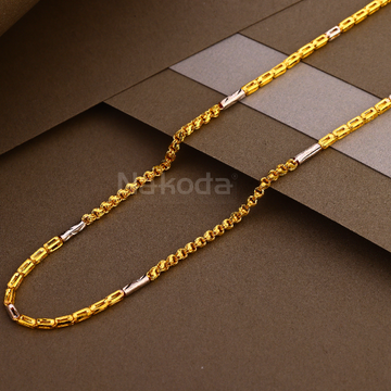 22KT Gold Gentlemen's Stylish  Choco Chain MCH01