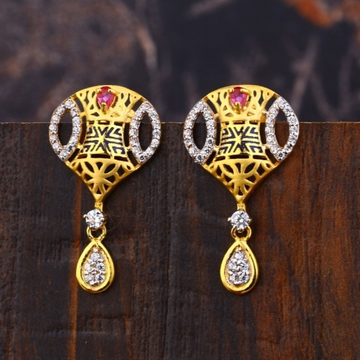 22 carat gold ladies earrings RH-LE982