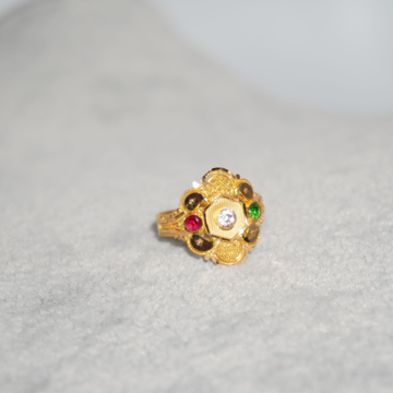 916 Gold Delicate Fancy Rings 242R75