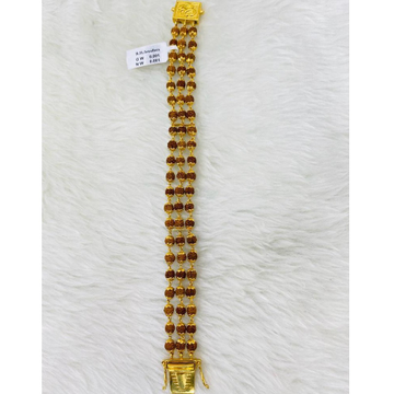Gold Plated rudraksha Bracelet