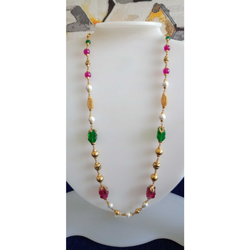 916 Gold Colored Stone Chain Mala by Celebrity Jewels