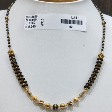 22KT/916 FANCY HERVITY MANGALSUTRA GMS-011