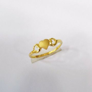 22KT Gold Heart Design Ring by 