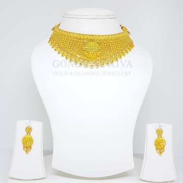22kt gold necklace set gch hm3 - gft hm59 by 