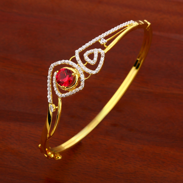 18KT Ladies Gold hallmark Kada Bracelet LKB152