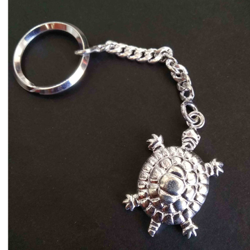 Silver tortoise  keychain  for  home / bike  key by 