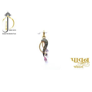 22KT / 916 Gold Color stone Fancy Pendant for ladi... by 