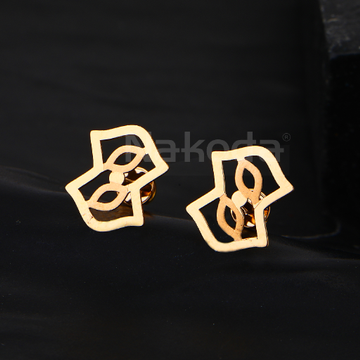 750 Rose Gold Stylish Ladies Earring RE244